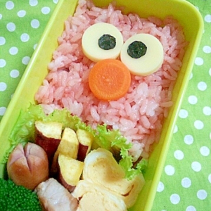 簡単キャラ弁☆エルモのお弁当♪